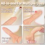 5.2 Inch Realistic Anal Dildo With Powerful Suction Cup, Small Anal Plug Dildos For Beginner, G-Spot Stimulation & Anal Training, Butt Plug Toys For Women & Men, Anal Trainer Sex Games (Flesh)