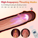 Thrusting Dildos Vibrator Sex Toys - Realistic Silicone Suction Cup Penis G-Spot Vaginal Anal Dildos With 9 Modes, App Remote Control Female Sex Stimulator, Adult Sex Toys & Games For Women Couples