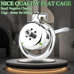 Flat Invisible Lock Metal Male Chastity Cage - Premium Stainless Steel Penis Cage With Silicone Urinary Catheter | Discreet Bdsm Bondage Toy For Couples, Secure And Comfortable Design