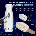 Automatic Thrusting Male Masturbators Man Vibrator With Strong Violent Impact Pussy Adult Sex Toy With One-Click Burst, 5 Thrusting & Men Realistic Ultra-Soft Textured Sleeves