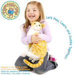 Tobias The Orange Tabby Cat - 12 Inch Stuffed Animal Plush