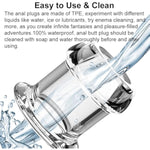 Hollow Anal Plug Vaginal Dilator Speculum, Tpe Transparent Anal Plug Anal Speculum Vaginal Stretcher Tunnel Anal Dilator Bdsm Enema Toys Sex Toys For Adult Men Women (2 Pcs Style C)