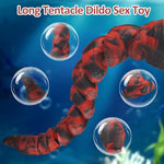 17.7" Silicone Extra Long Dildo,Flexible Anal Bead Butt Plug with Strong Suction Cup, M