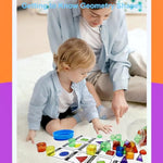 3D Geometric Solids 60 Pcs For Kids Translucent Geometric Shapes For Geometry Beginnings,Light Table Manipulatives Toy Math Helper School Supplies