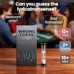 ATG Wrong Guesses Music Card Game - Guess The Song or Artist | 500 Absurd Song Cards for Family Party, Karaoke Night | Fun Teen & Adult Music Games for Groups