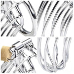 Male Cock Cage Chastity Device - Metal Chastity Locked Cage For Men With 3 Different Sizes Rings Adult Sex Toy For Men Penis Exercise Lock And 3 Keys Included | Silver