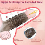 Penis Sleeve Silicone Cock Rings Set, 5 Pcs Penis Extender Cock Sleeves Penis Ring, Erection Enhancing Sex Longer Lasting Stronger, Penis Sleeve Enlarger Girth Enhancer, Adult Sex Toys For Men Couples