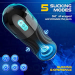 Adult Sex Toys For Men, Sucking Male Masturbator Penis Pump With 10 Vibration & 5 Suction, Super Soft Tpe 6.7" Channel Vibrating Hands Free Male Masturbators Cup Men Sex Toy Machine