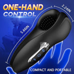 Male Masturbator Penis Training Vibrator For Men - Penis Stimulation Mens Vibrating Toy With 10 Bite Modes, Glans Trainer Stimulator Cock Massager Male Stroker Sex Toys For Adult