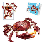 Sea Creatures Building Toy Ocean Animal Building Blocks Sets 2 In 1 Crab Figures For 6 Plus Years Old Boys And Girls Gift For Birthday Christmas (242Pcs)
