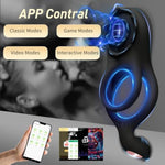 Vibrating Cock Ring For Couples,Penis Ring With 9 Modes Male Vibrator Sex Toy With App Control Perineum,Nipple,Rose Clitorals Stimulator For Men Women Adult Sex Toys & Games For Couple