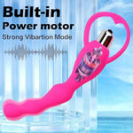 Vibrating Anal Beads Butt Plug?Silicone Anal Plug?Graduated Design Silicone Anal Vibrator Waterproof G-Spot Anal Sex Toy For Men Women And Couples Sex Toys Pink