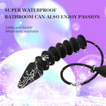 Large Inflatable Threaded Anal Plug Pointed Design Dildo G-Spot Stimulation Adult Sex Products