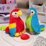 Magnetic Shoulder Parrot Plush Halloween Pirate Party Parrot Toy Accessories Parrot Stuffed Animal Plush Toy Birthday And Christmas Party Gift For Boys And Girls,Blue