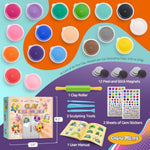 Create Custom Clay Fridge Magnets Kit for Children