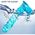 8.46 Inch Realistic Anal Dildo Blue Dildo With Suction Cup For Hands-Free, Realistic Dildos Sex Toy For Men Women Couples And Anal Play, Sex Toys4Couples Men & Women