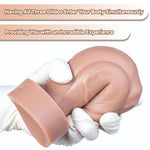 Triple Dildo for Solo or Partner Play with Platinum Silicone Material