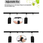 Bed Bondaged Restraint Kit For Couple Under King Bed Sex Tie Downs Under Mattress Handcuffs Set For Bedroom Restraints For Ankles And Wrists Bar Women Bed Straps For Sexy Time Adult Play Sweater