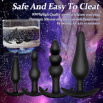 Silicone Anal Plug Set 5 Pcs Training Kit Butt Plug Anus From Beginners To Advanced Player For Comfortable Long-Term Wear, Sex Toys For Couples