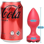 Vibrating Anal Plug Small Butt Plug With 10 Vibration Modes Silicone G-Spot Massage Vaginal Stimulation For Women Men Couple Vibrator Adult Sex Toys (Red)