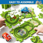 Toddler Toys Gifts For 2 3 4 5 Year Old Boys, 56Pcs Jigsaw Puzzle Race Track Car Set For Kids Boys Toddlers 1-3 2-4 3-5 4-6, Puzzle Tracks Car Toys Gifts For 2 3 4 5 Year Old Boy Kid