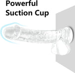 6-Inch Clear Realistic Dildo with Suction Cup – Slim & Beginner-Friendly Toy