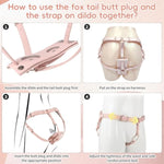 Strap-On Dildo Harness With Butt Plug – Double Penetration Adjustable Dildo Harness For Roleplay, Cosplay & Couples Fun – Beginner-Friendly Bondage Toy