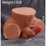 13Lb Male Sex Doll For Women - Realistic Sex Doll For Men Trans Sex Doll Shemale Sex Doll Torso With 7In Flexible Dildo Vagina Anus Sex Dolls Sex Torso Adult Toys Gay Sex Toys For Men Women Couples