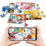 Holotoyz Paw Patrol Ar Jigsaw Puzzles - Magic Augmented Reality Hologram Puzzles Come To Life With Smart Phone - 4D Learning Play For Kids