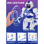 Robot Toys For Kids,Programmable Remote Control Smart Walking Dancing Robot Toy With Gesture & Sensing For Age 4 5 6 7 8 9 10 Year Old Boys For Birthday Present