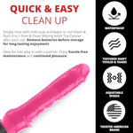 Adam And Eve Slim Pink Pleaser Vibrator Dildo, Realistic Battery Operated Thrusting Stimulator, Insertable Female Sex Toy, Waterproof, Powerful Vibration For Clitoral Anal G Spot, Compact And Discreet