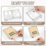 24 Sets Christian Bible Handprint Fan Craft Kit for Kids, VBS & Sunday School