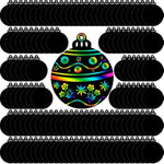 200 Pcs Christmas Scratch Cards Rainbow Christmas Craft Ornaments for Party Favors and Gifts