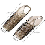 2Pcs Cock Rings For Men, Reusable Penis Sleeves Enlarger Rings, Delay Ejaculation Stronger Erection Enhancement Cock Sleeve,Transparent Black Couple Sex Toys-Pumps&Enlargers Silicone Penis Rings