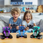 Robot Toys For Boys Girls With Auto-Demonstration Robots For Kids Remote Control Kids Robot Rechargeable With Led Eyes Smart Robot Age 3 Years And Up - Blue