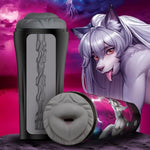 Wild Wolf Ass Stroker For Beginners, Men & Couples. Fantasy Stroker. Textured Rubber And Firm Protective Case. Easy Clean-Up. 1 Piece, Grey.
