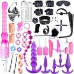 41Pcs Sm Bondage Restraint Vibrator Silicone Anal Plug Sex Toys For Butt Plug Color