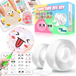 Nano Tape Bubble Kit, Toys For Girls, Diy Craft Kit, Cool Stuff For Girls, Cute Stuff, Cool Things For Kids, Boys,Gift For 4, 5, 6, 7, 8, 9, 10, 11, 12 Years Old Kids, 2Pcs (2"&1.2")