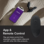 Vector+ Black Vibrating Butt Plug And Prostate Massager & Bond Adjustable Wearable Vibrating Cock Ring - App Controlled Couples Sex Toys Bundle