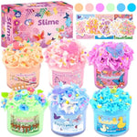 6 Pack Cloud Pink Slime Kids, Slime Kit For Girls Ages 8-12, Toys For Girls And Boys, For Kids Set Party Kit Goodie Bag Stuffers, Girl Birthday Gift Cute Stuff