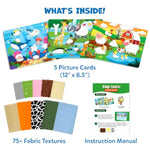 3D Fabric Decorating Art Kit with Animal Designs, Perfect for Sensory Play and Home Decor