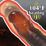 Fast Thrusting Black Dildo Vibrator With 3 Thrusting Speeds & 9 Vibrations, Realistic Silicone Dildos For G-Spot Anal Stimulation, Heated Dildo With Strong Suction Cup Adult Sex Toys For Women And Men