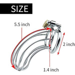 Male Chastity Device Stainless Steel Chastity Cock Cage Penis Ring For Men Virginity Lock Chastity Belt Adult Game Sex Toy