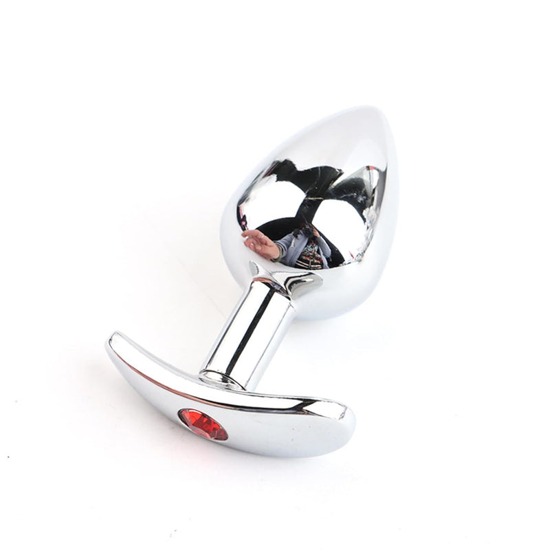 Detachable Anal Butt Plug Anchor Luxury Jewelry Base Anal Plug Adult Sex Toy Metal Bullet Anal Plug For Couple