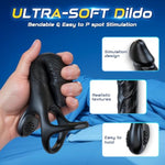 Dual Action Vibrating Male Masturbation Kit with Remote Control