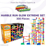300-Piece Multicolor Glow Extreme Marble Run Race Track Set for Kids Ages 4+