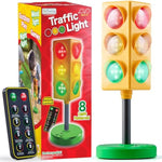 Traffic Light For Kids - Christmas Gifts For Boys - Kids Games - 8 Modes With Remote - Classroom Educational Lamp - Real Traffic Light Rotation Mode