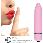 Waterproof Mini Wand Massager With 10 Modes, Personal Vibrating Bullet Massager For Clitoral G Spot Nipple, Female Sex Toy, Pink