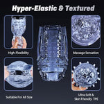 Male Masturbator Sex Toys for Men Transparent Pocket Pussy
