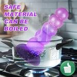 8" Silicone Large Thick Giant Anal Trainer Beads Plug Dildo Pink Purple